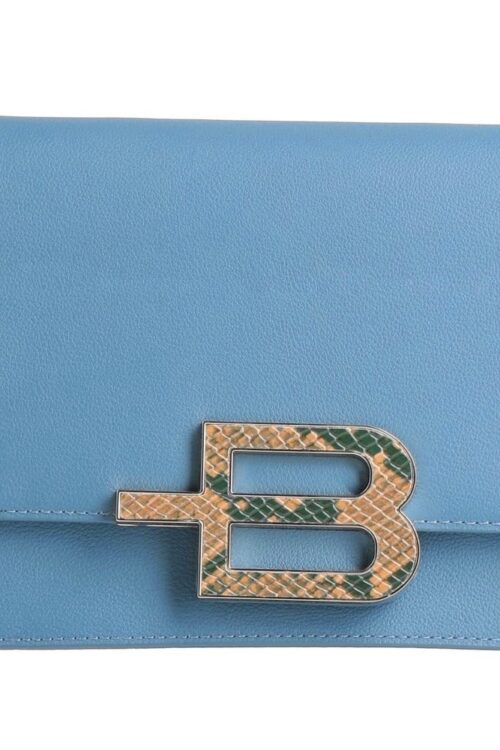 Baldinini Trend Chic Calfskin Crossbody with Python Accent