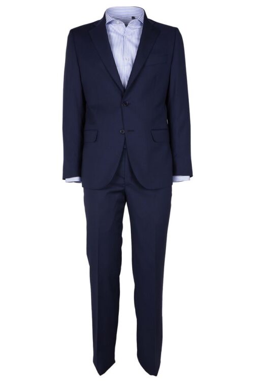 Made in Italy Elegant Men’s Wool Suit in Classic Blue