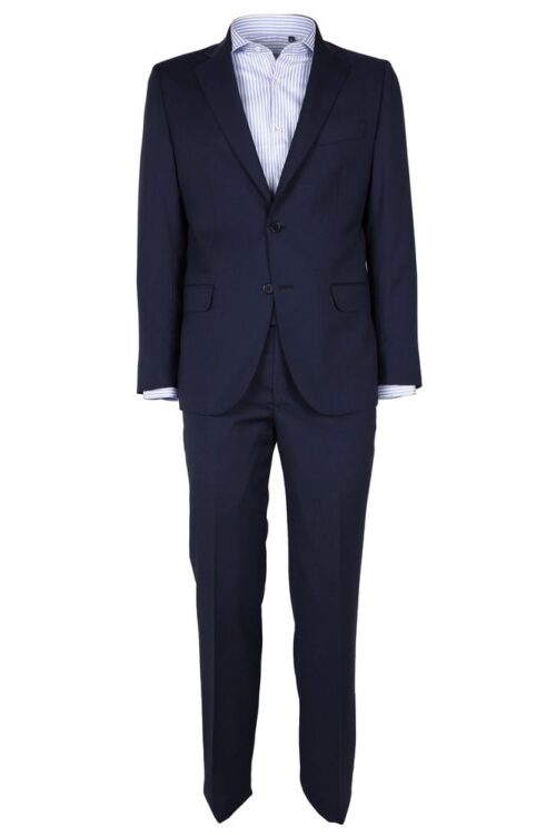 Made in Italy Sleek Sapphire Wool Men’s Suit