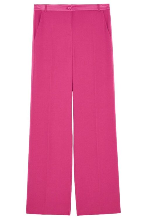Patrizia Pepe Elegant Fuchsia Palazzo Trousers