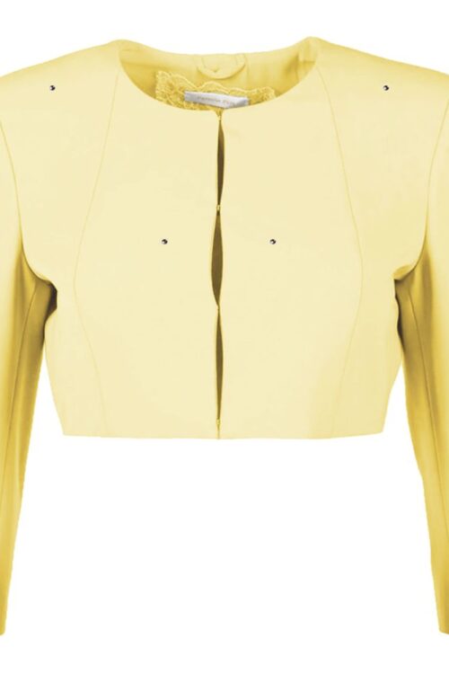 Patrizia Pepe Chic Rhinestone Embellished Short Jacket