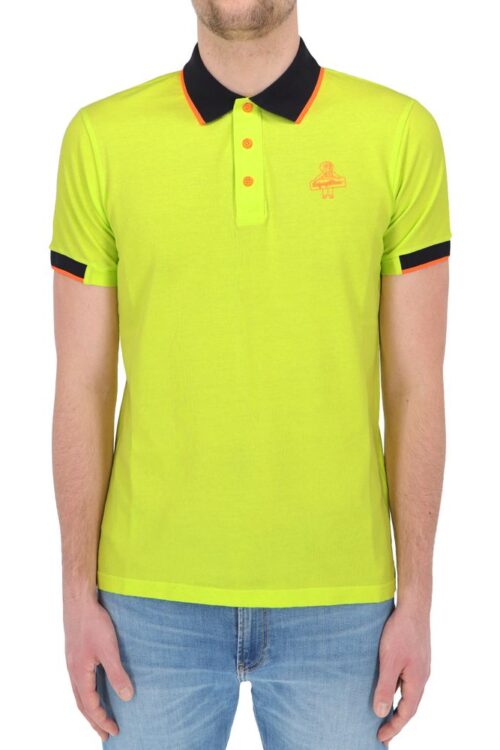 Refrigiwear Sunshine Yellow Cotton Polo with Contrast Accents