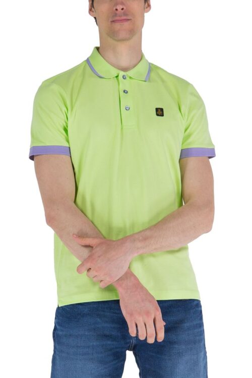 Refrigiwear Contrast Collar Cotton Polo Shirt