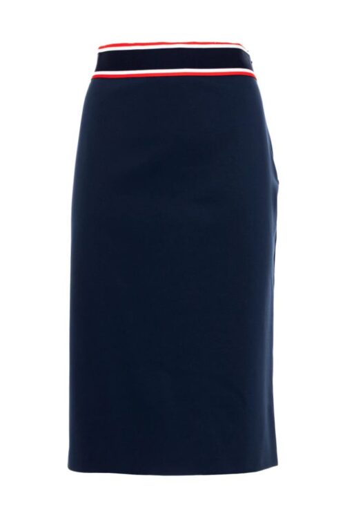 PINKO Blue Viscose Skirt