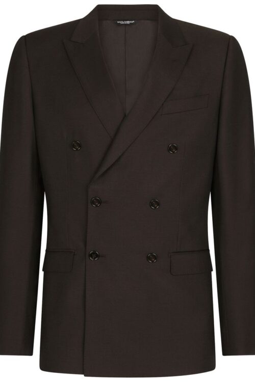 Dolce & Gabbana Brown Wool Suit