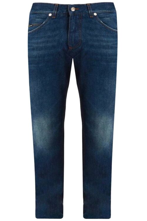 Dolce & Gabbana Blue Cotton Jeans & Pant