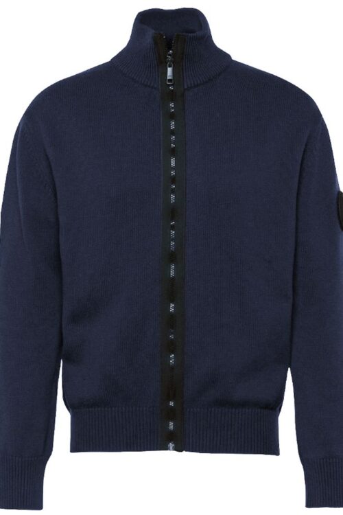 La Martina Blue Cotton Sweater