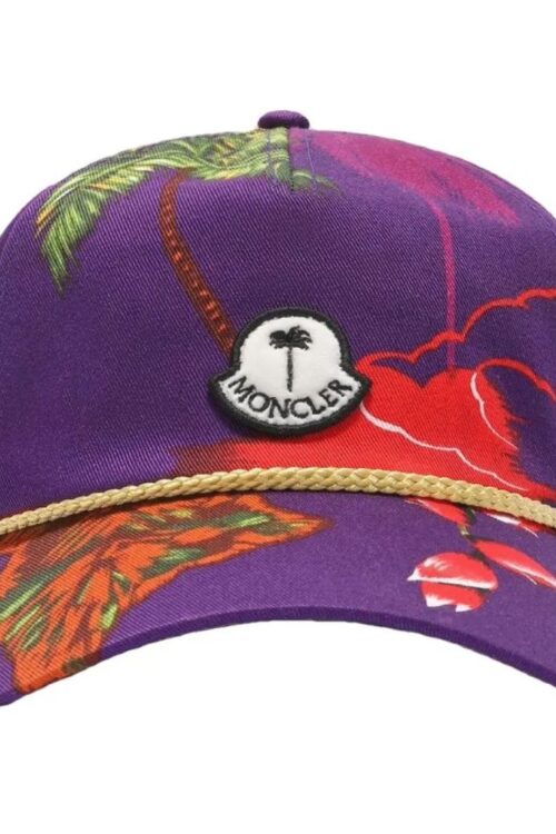 Moncler x Palm Angels Purple Cotton Hats & Cap