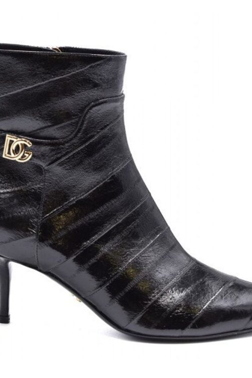 Dolce & Gabbana Black Leather Di Anguilla Boot