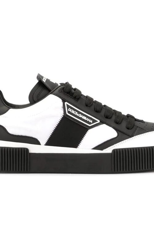 Dolce & Gabbana Black Leather Di Calfskin Sneaker