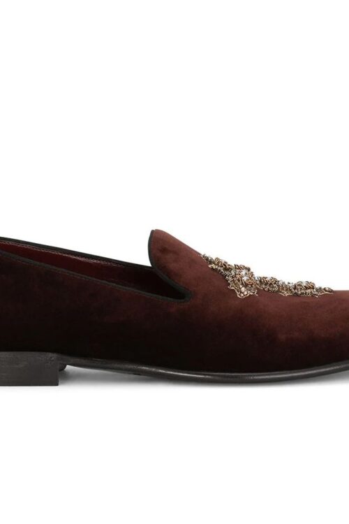 Dolce & Gabbana Red Cotton Loafer