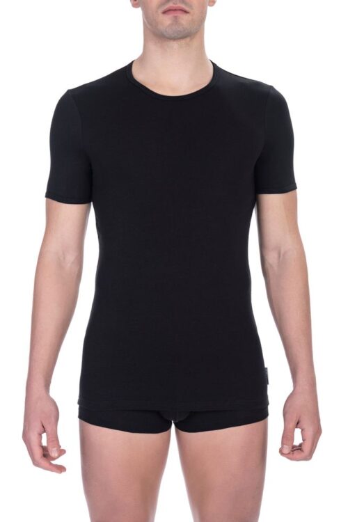Bikkembergs Elevated Crew Neck Cotton Blend T-Shirt