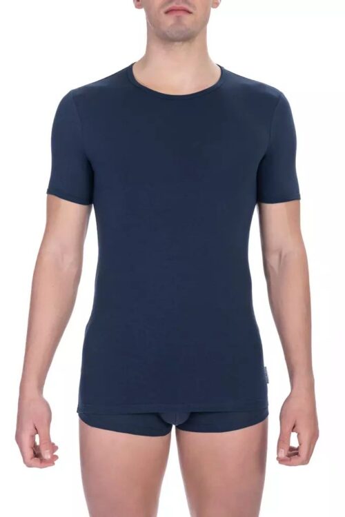 Bikkembergs Sleek Crew Neck Cotton Blend Tee