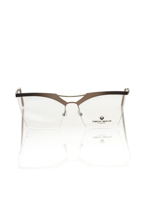 Frankie Morello Glittering Gold Clubmaster Eyeglasses