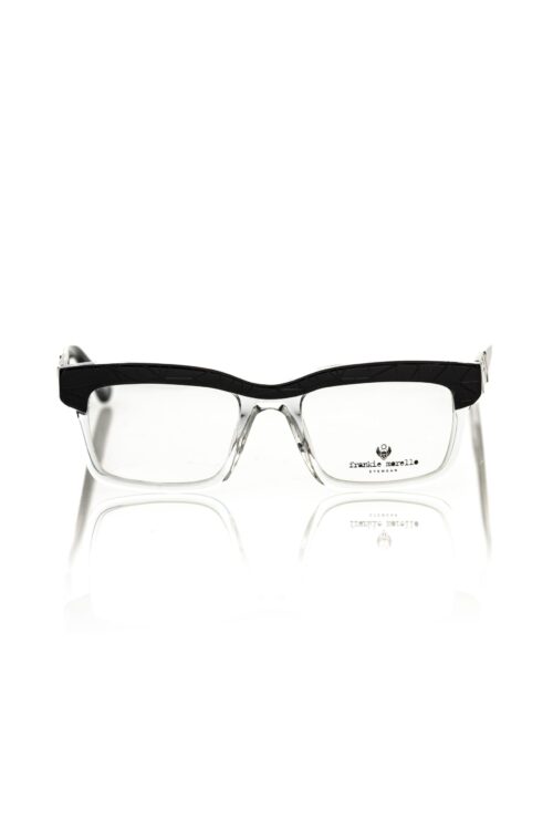 Frankie Morello Geometric Chic Transparent Clubmaster Eyeglasses