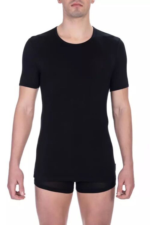 Bikkembergs Elegant Crew Neck Cotton Blend Tee