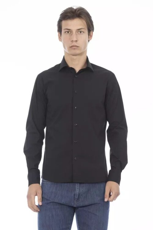 Baldinini Trend Sleek Men’s Slim-Fit Designer Shirt