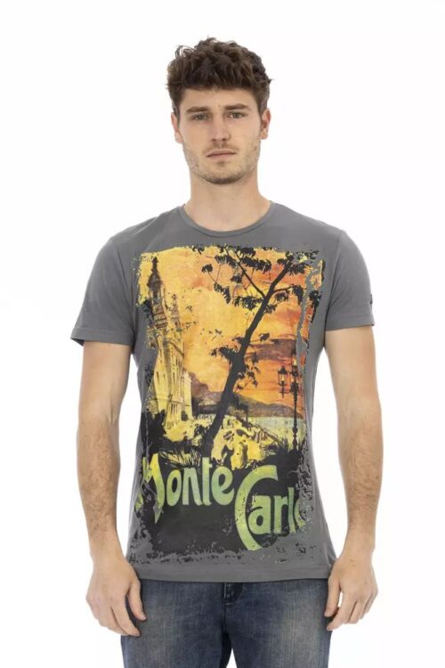 Trussardi Action Elegant Gray Short Sleeve T-shirt