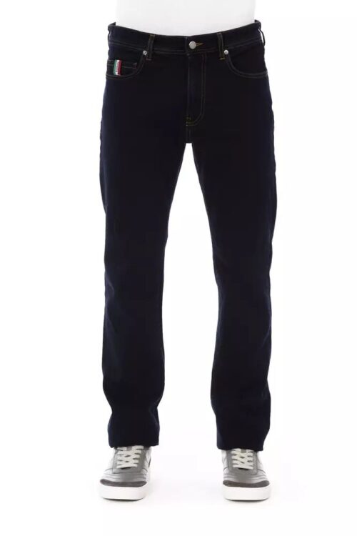 Baldinini Trend Chic Contrast Stitched Men’s Designer Jeans