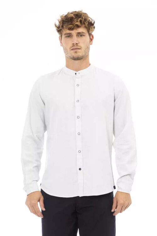 Baldinini Trend Elegant Mandarin Collar Men’s Shirt