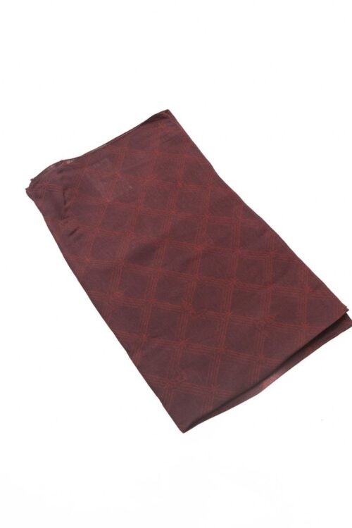 Trussardi Elegant Burgundy Viscose Silk Scarf