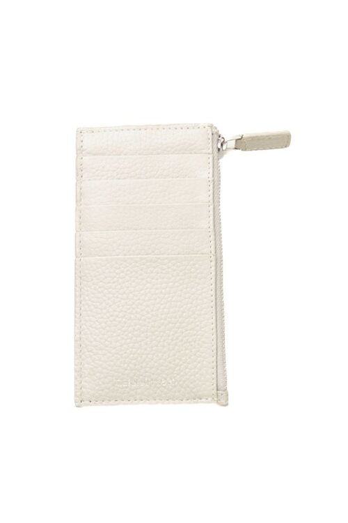 Cerruti 1881 Chic White Leather Wallet with Front Logo