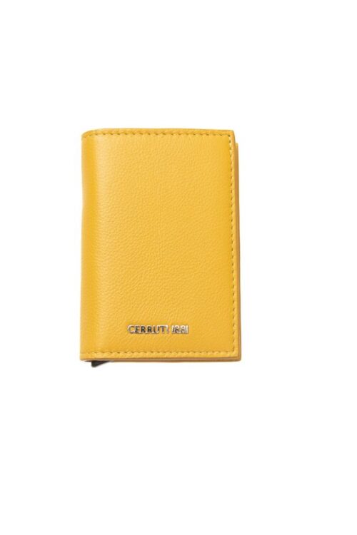 Cerruti 1881 Elegant Yellow Leather Wallet