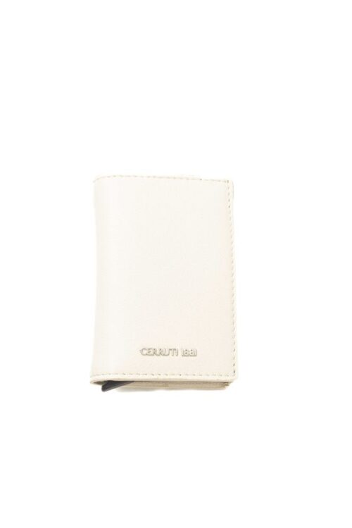 Cerruti 1881 Chic Beige Calf Leather Wallet for Men