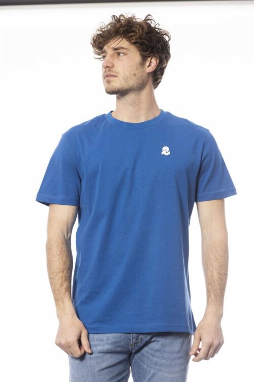 Invicta Elegant Blue Cotton Tee with Chest Logo