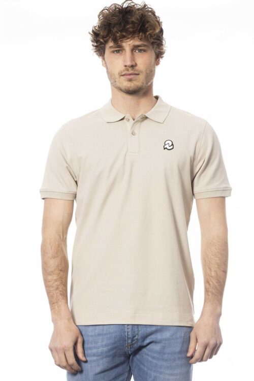 Invicta Beige Cotton Short Sleeve Polo