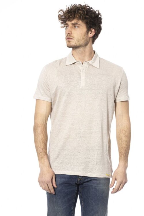 Distretto12 Elegant Beige Cotton Polo: Timeless Style