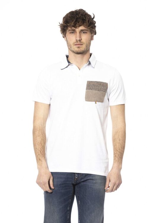 Distretto12 Chic White Cotton Short Sleeve Polo