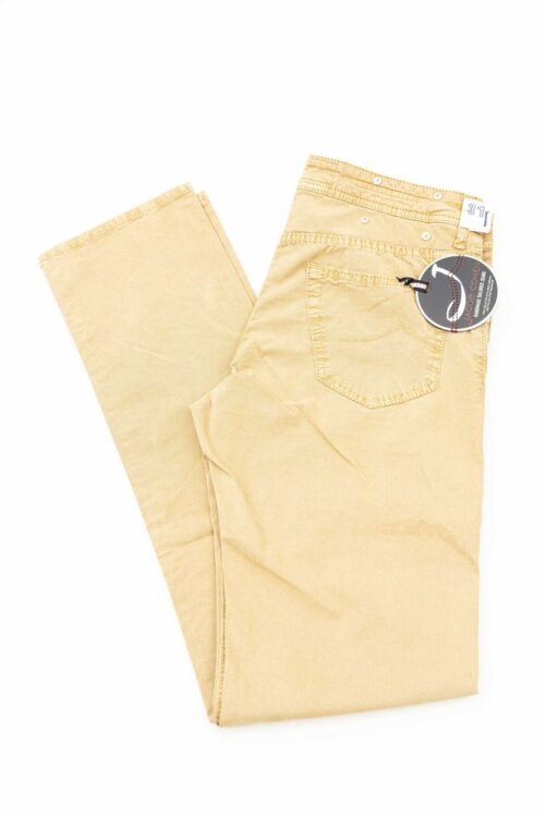 Jacob Cohen Elegant Beige Cotton Blend Jeans