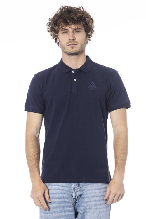 Iceberg Blue Cotton Polo Shirt