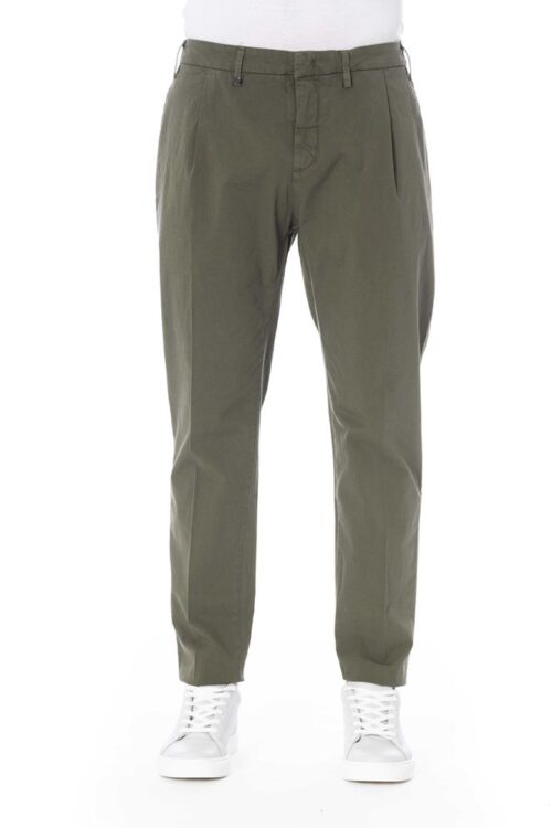 Distretto12 Green Cotton Jeans & Pant