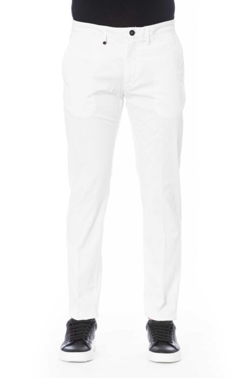 Distretto12 White Cotton Jeans & Pant