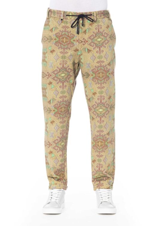 Distretto12 Beige Cotton Jeans & Pant