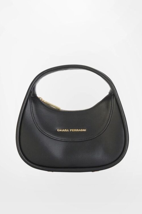 Chiara Ferragni Black Fabric Handbag