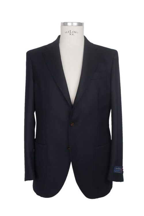 Made in Italy Elegant Dark Blue Italian Wool Jacket