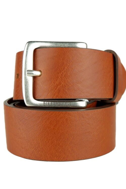 Bikkembergs Elegant Cognac Leather Belt for Men
