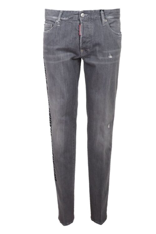 Dsquared² Chic Gray Slim-Fit Denim for the Modern Man