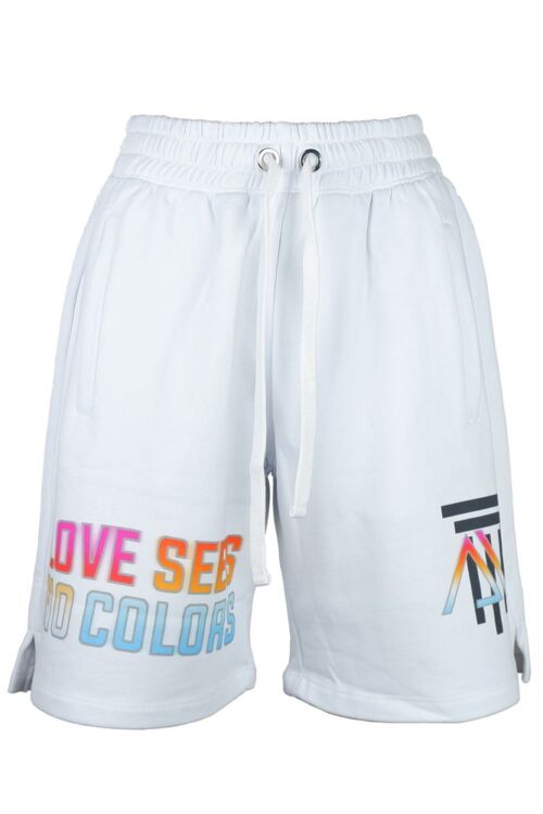 Diego Venturino Chic Drawstring Cotton Shorts in White