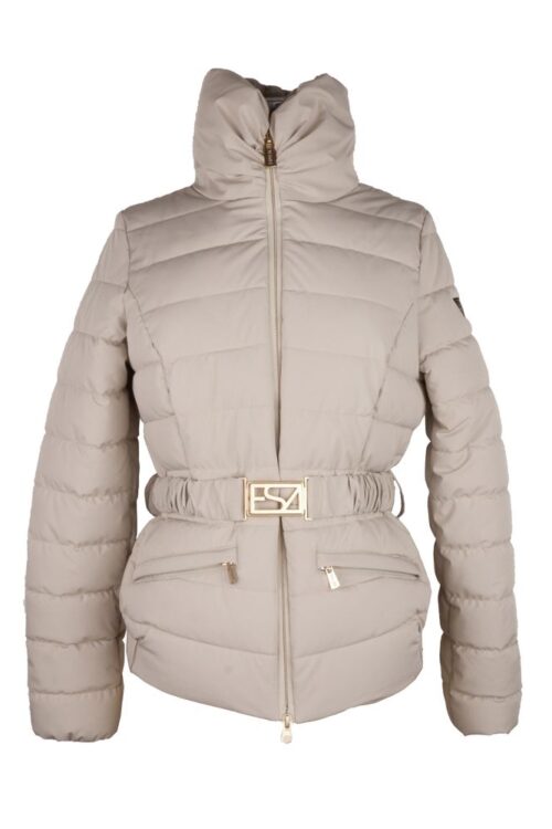 Yes Zee Chic Gray Zip-Up Jacket with Logo Detail