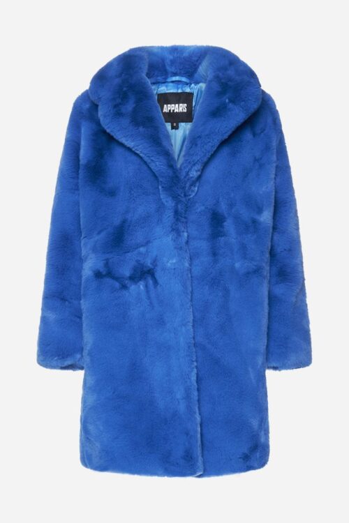 Apparis Chic Sapphire Eco-Fur Jacket – Unparalleled Warmth