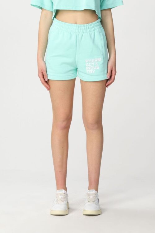 Pharmacy Industry Chic Green Cotton Shorts – Casual Luxury Wear