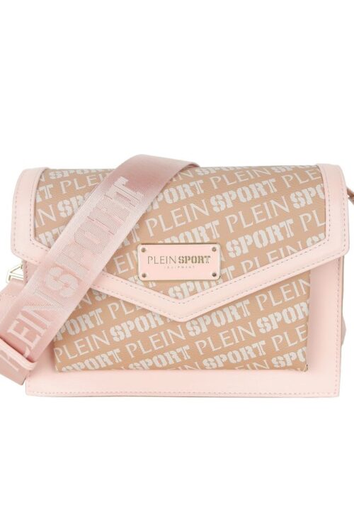 Plein Sport Pastel Pink Polyamide Crossbody Bag