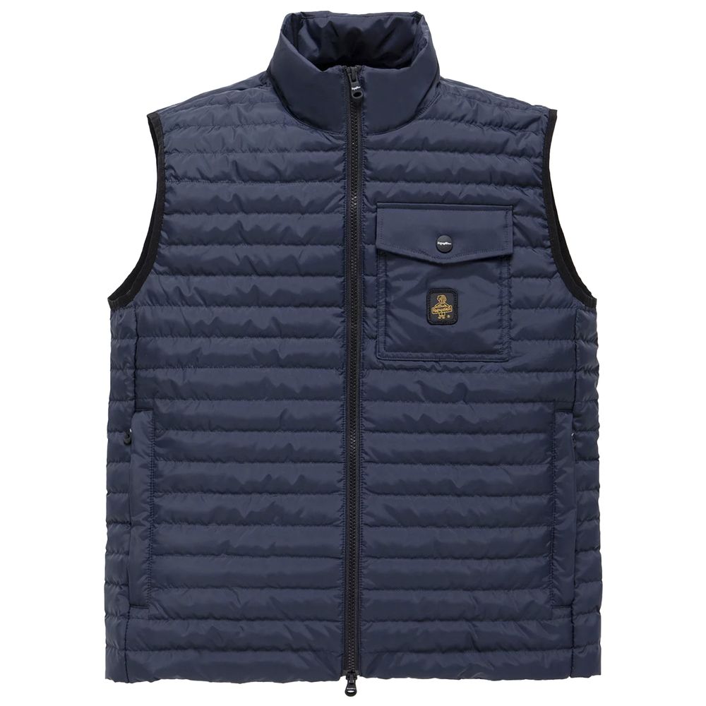 Refrigiwear Elegant Men’s Down Vest in Sumptuous Blue