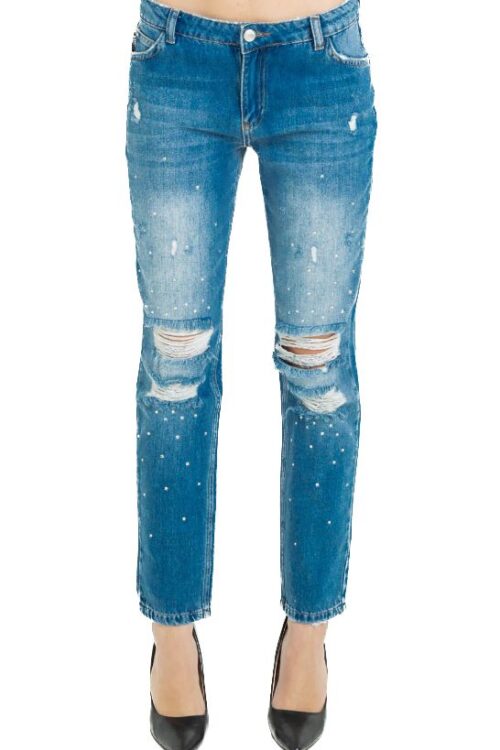 Imperfect Chic Distressed Straight Leg Jeans