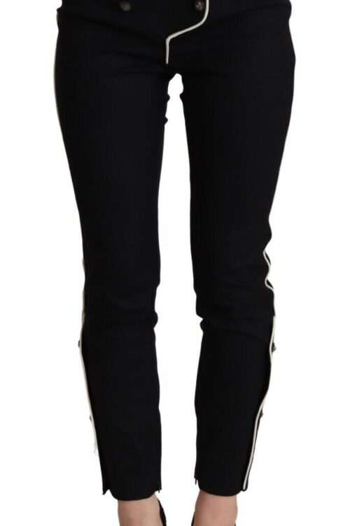 Dolce & Gabbana Elegant High Waisted Slim Fit Trousers