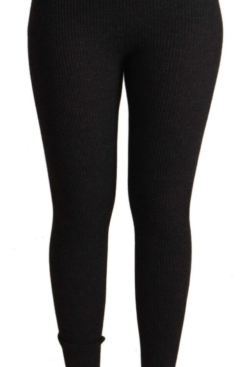 Dolce & Gabbana Elegant High-Waist Wool Tights Pants